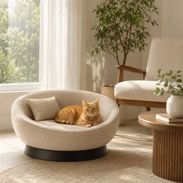 Round Upholstered Pet Sofa Bed price