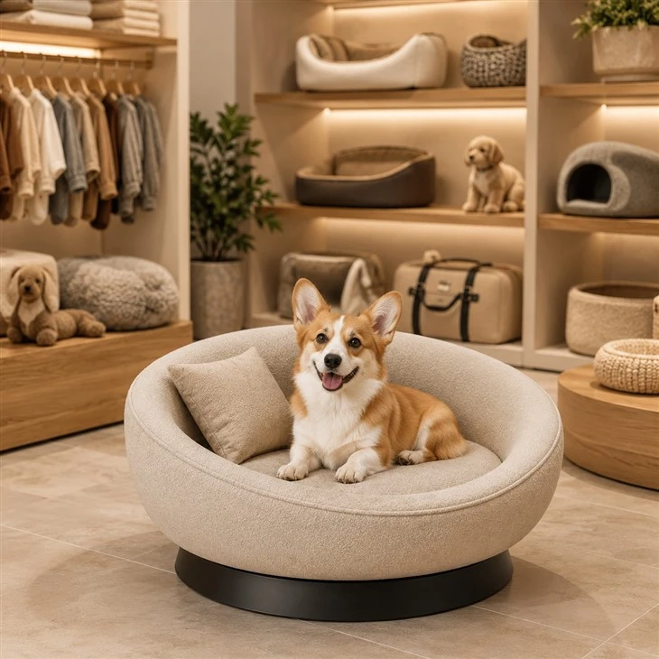 Round Upholstered Pet Sofa Bed high quality