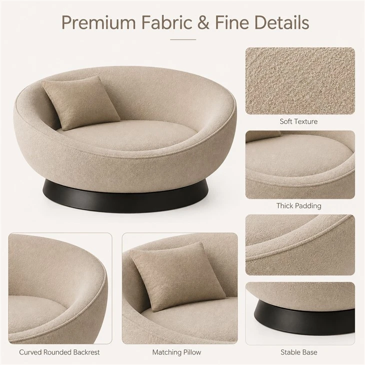 Round Upholstered Pet Sofa Bed suppliers