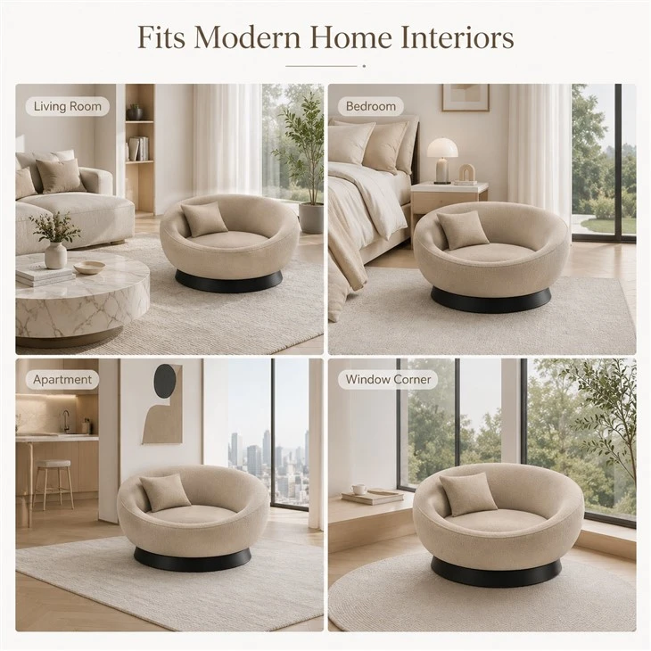 Round Upholstered Pet Sofa Bed factory