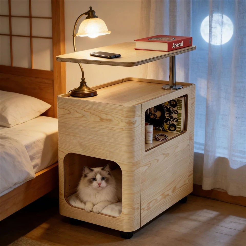 3-In-1 Cat Bed & Side Table price