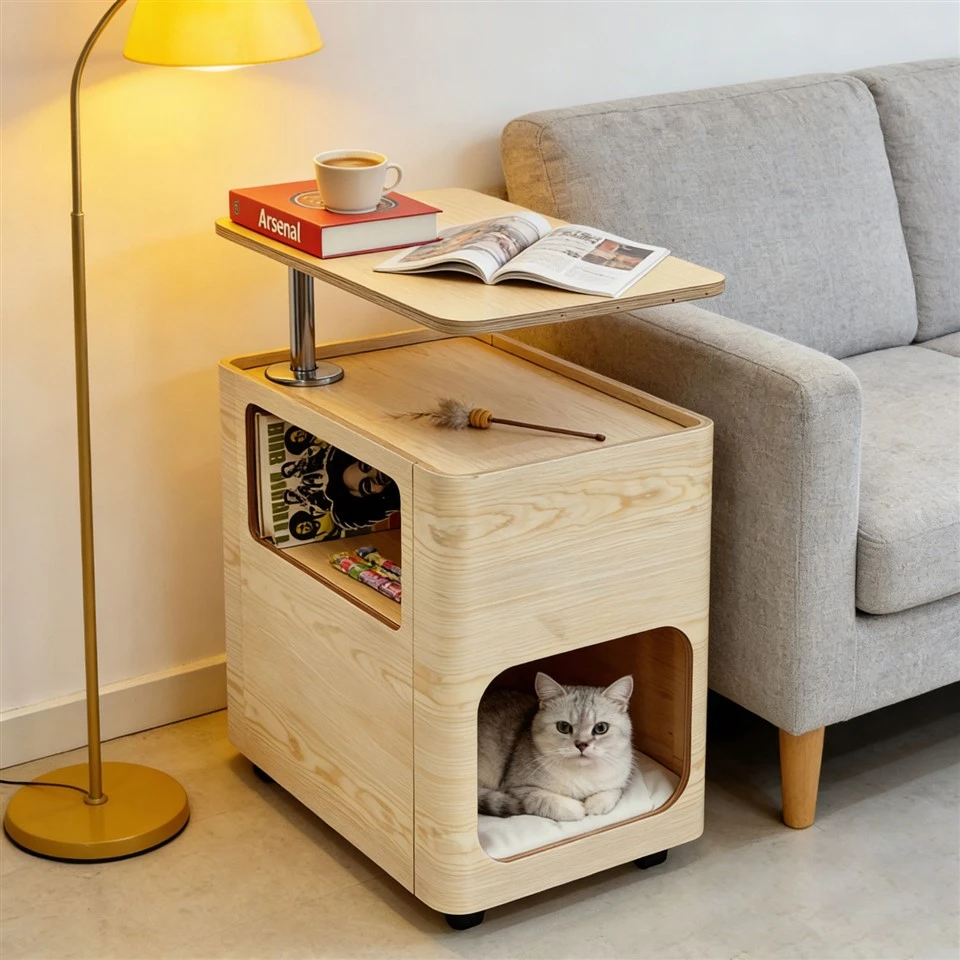 3-In-1 Cat Bed & Side Table high quality