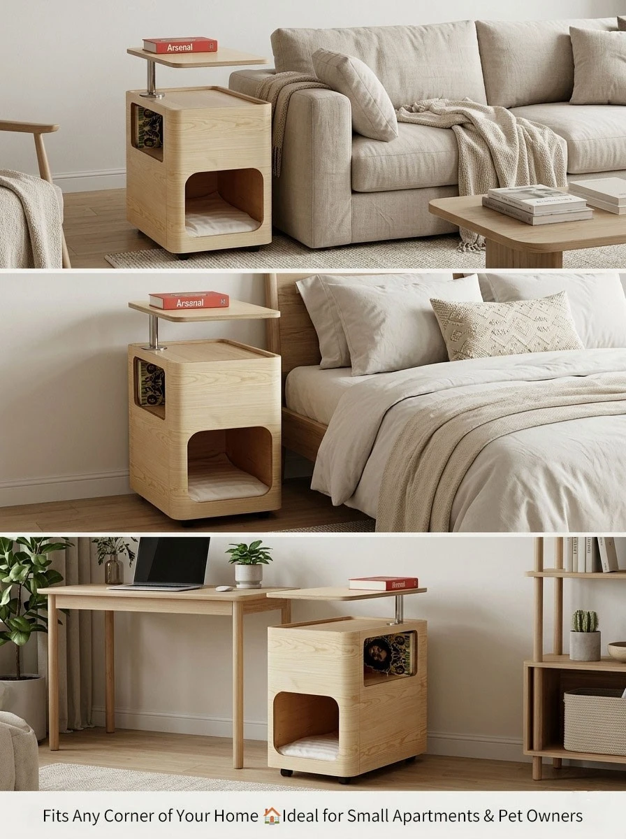 3-In-1 Cat Bed & Side Table factory