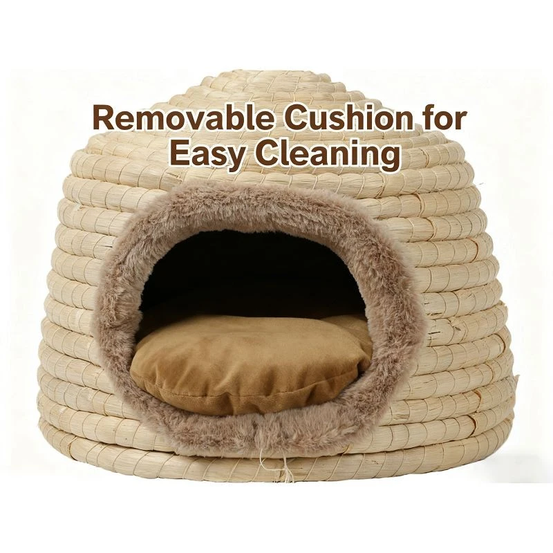 Hand-woven Small Foldable Cat Cave/pet Bed suppliers