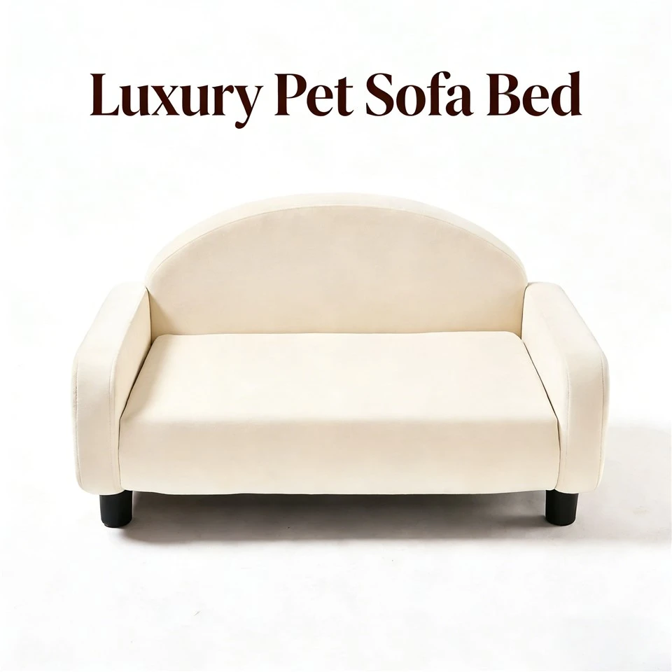 Luxury White Pet Sofa Bed