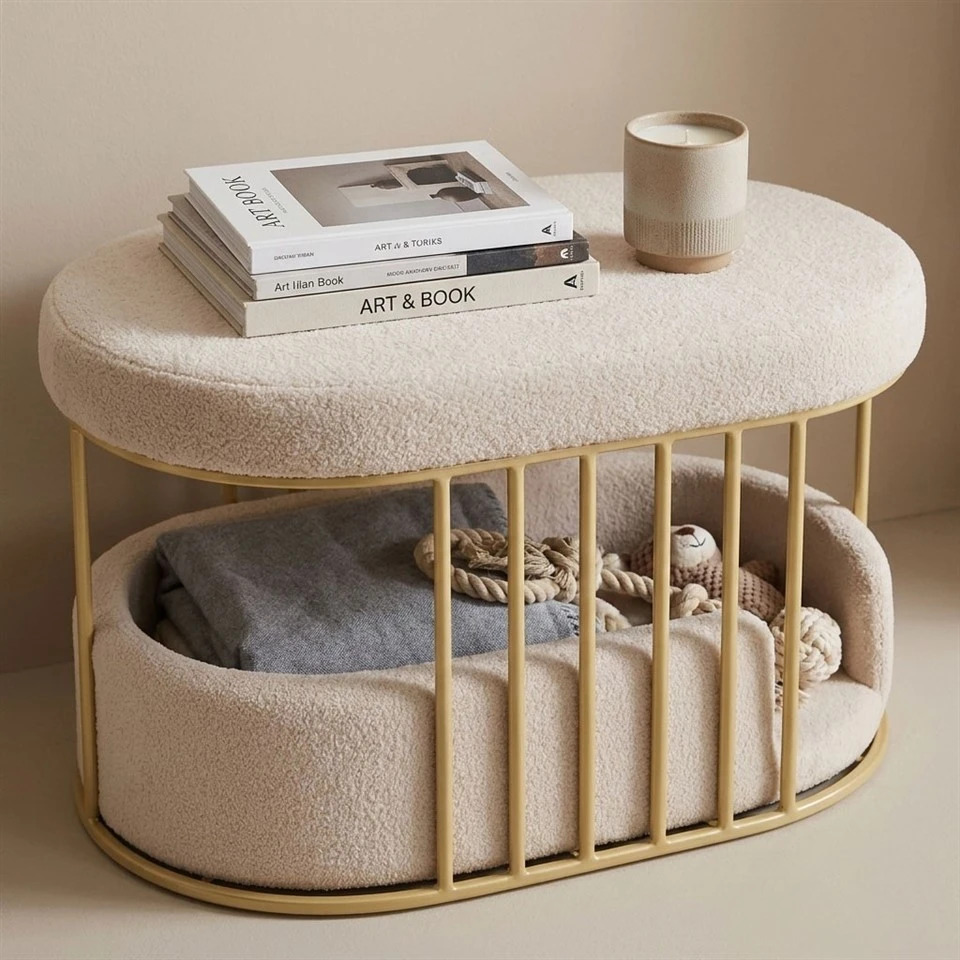 Modern 2-In-1 Pet Nest Ottoman best