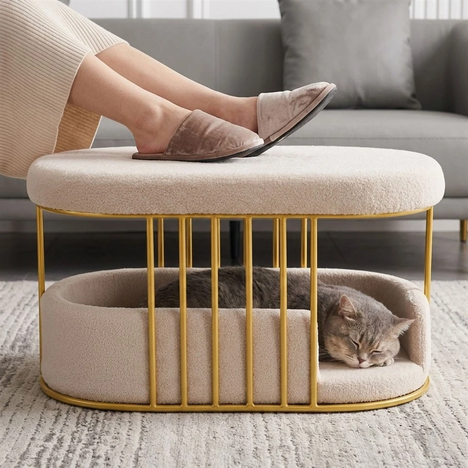 Modern 2-In-1 Pet Nest Ottoman price