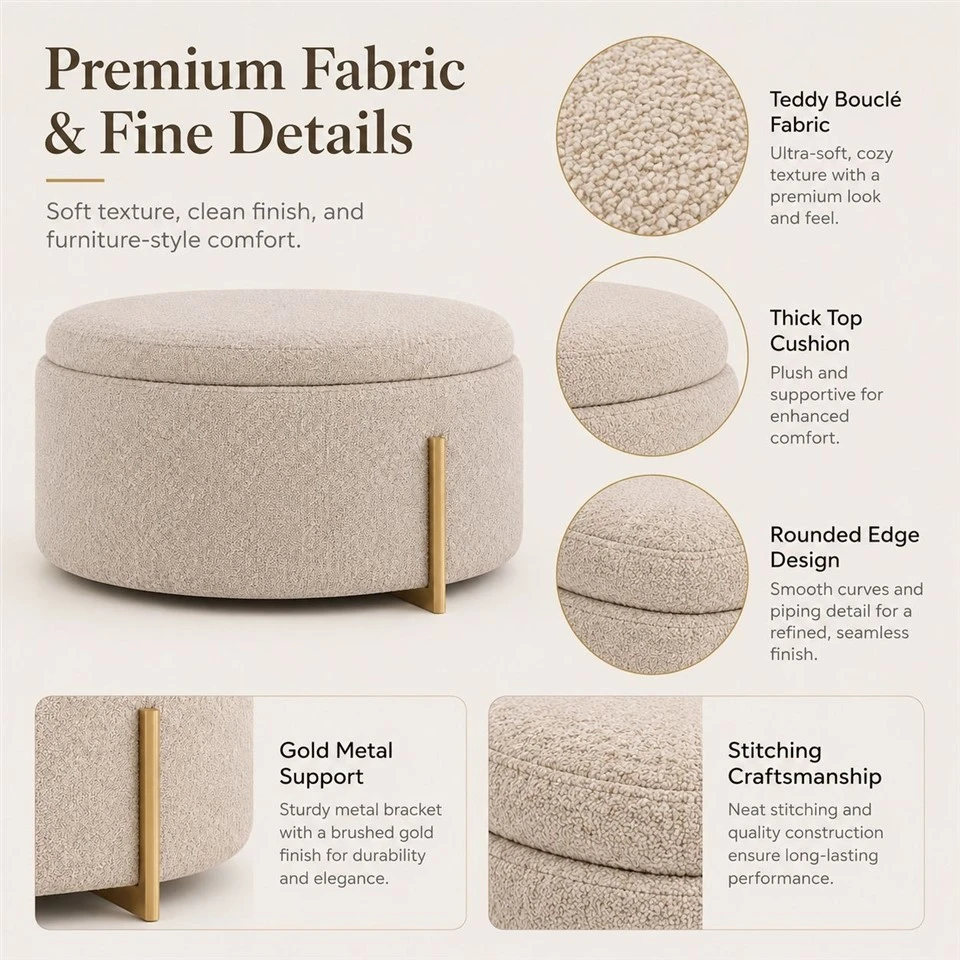 Round Soft Pet Metal Ottoman Bed suppliers