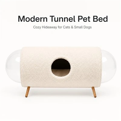 Modern Tunnel Pet Bed