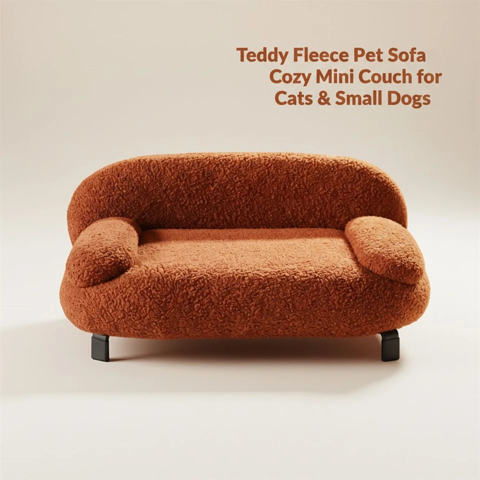 Teddy Fleece Pet Sofa
