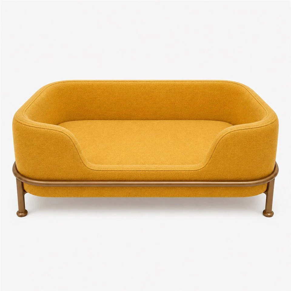 Yellow Luxury Pet Sofa Bed