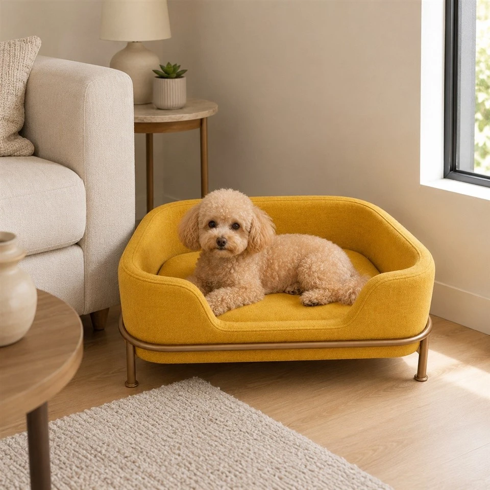 Yellow Luxury Pet Sofa Bed high quality